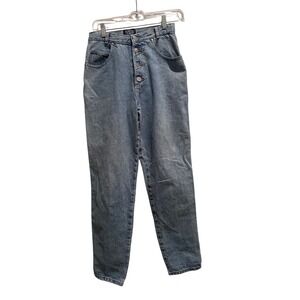 Palmettos Vintage 80s 90s High Rise‎ Mom Jeans Button Fly Light Wash 26 Waist